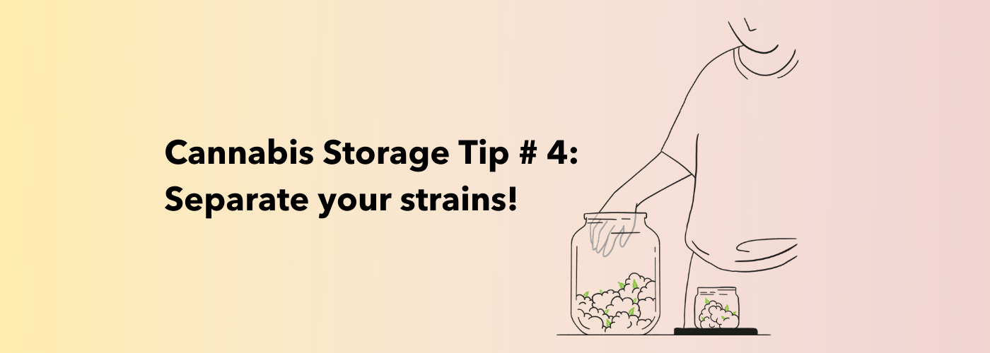 Cannabis Storage Tip # 4: Separate your strains