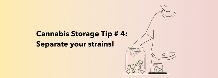 Cannabis Storage Tip # 4: Separate your strains