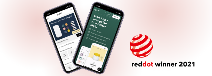 Stori App, the cannabis personalization app, wins the distinctive Red Dot Award